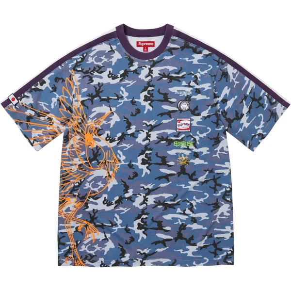 Supreme Crane S/S Top - Blue Camo (front)