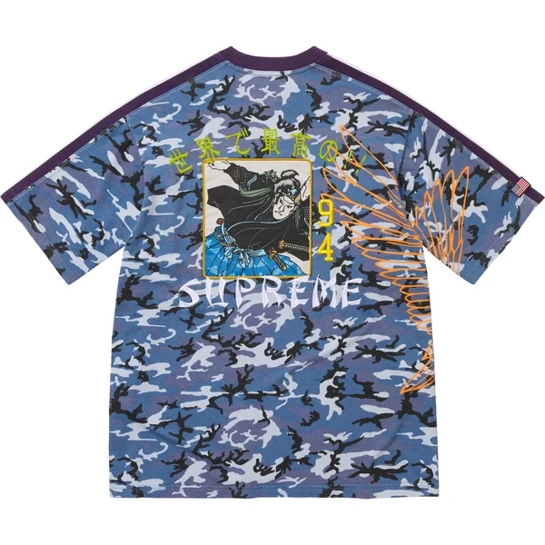 Supreme Crane S/S Top - Blue Camo (front)
