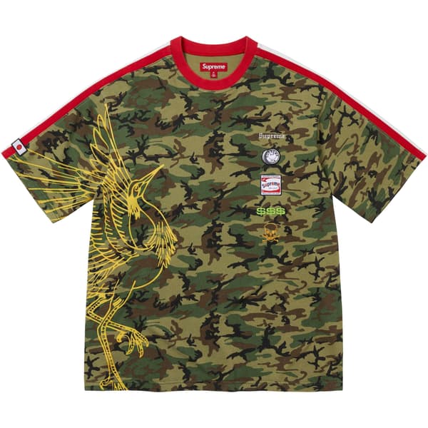 Supreme Crane S/S Top - Woodland Camo (front)