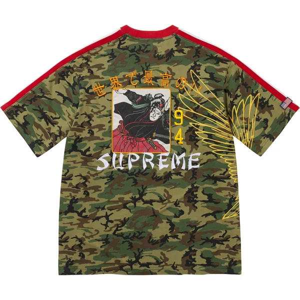 Supreme Crane S/S Top - Woodland Camo (front)