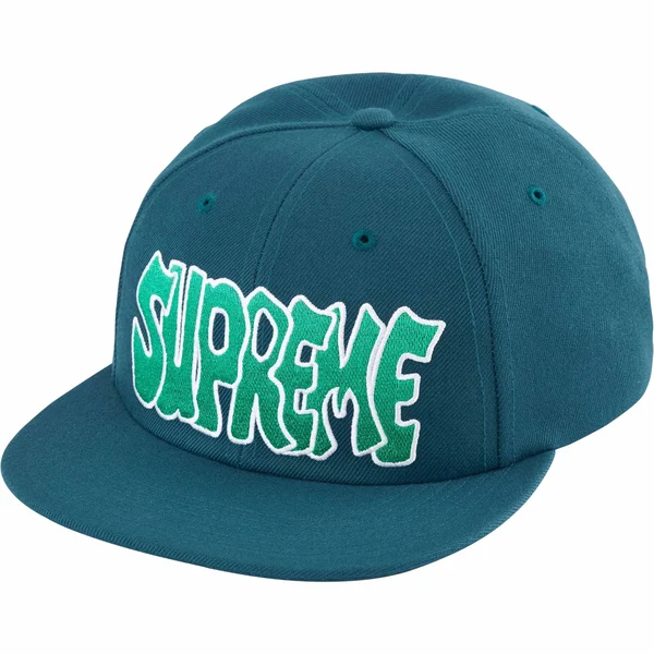 Supreme Creep 6-Panel - Dark Teal (front)