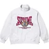 Supreme Crest Appliqué Half Zip Pullover - Ash Grey (front)