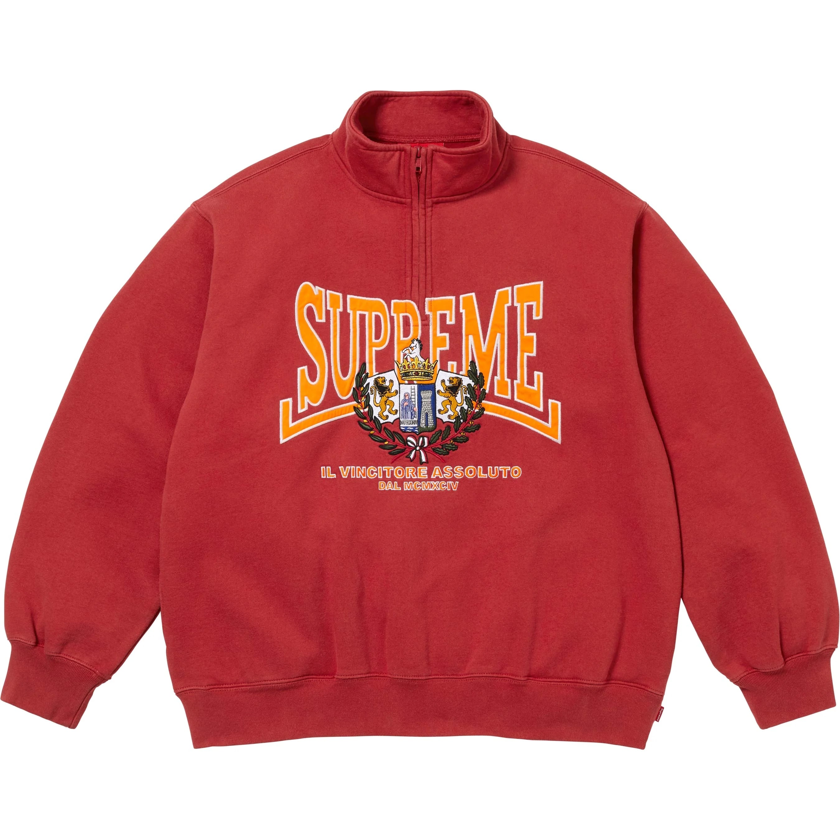 Supreme Crest Appliqué Half Zip Pullover colorway 6