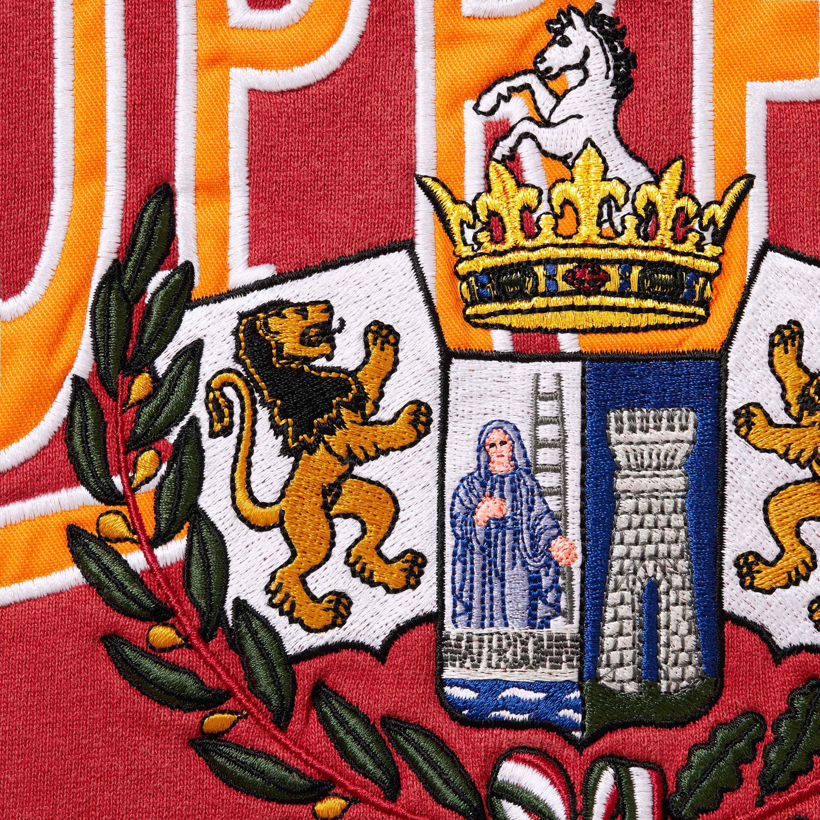 Supreme Crest Appliqué Half Zip Pullover colorway 7