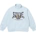 Supreme Crest Appliqué Half Zip Pullover - Light Blue (front)