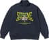 Supreme Crest Appliqué Half Zip Pullover - Navy (front)
