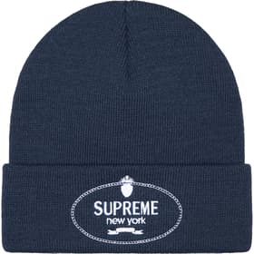 Supreme Crest Beanie Navy