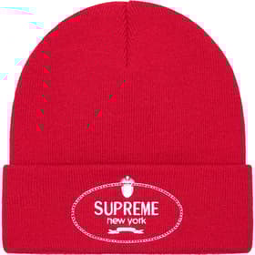 Supreme Crest Beanie Red