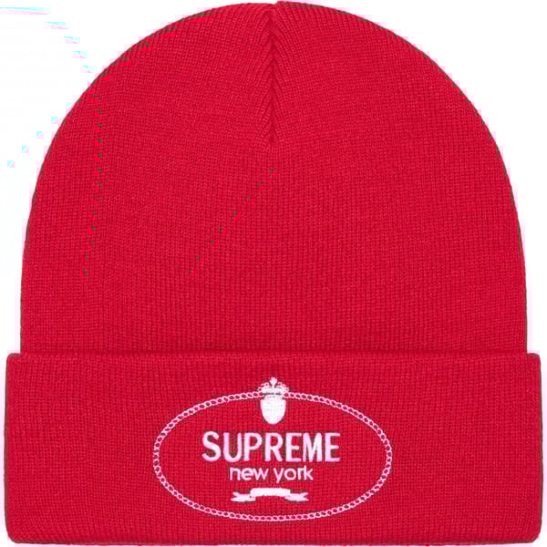 Supreme Crest Beanie - Red (front)