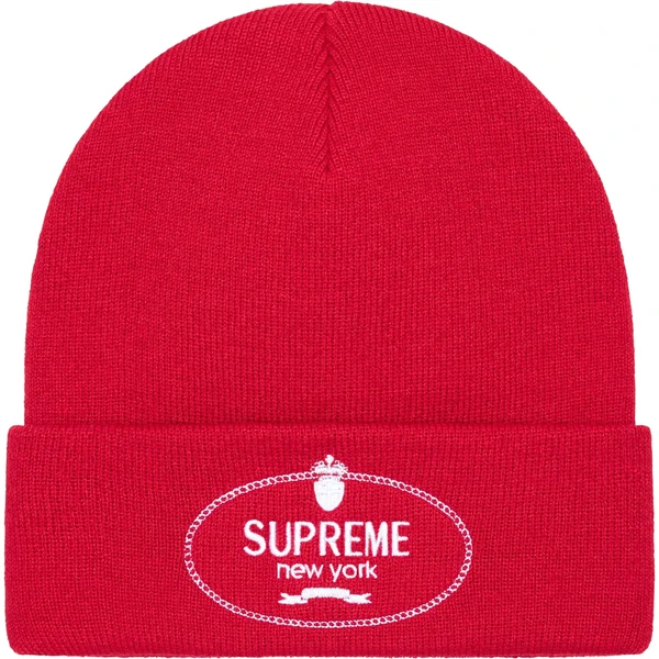 Supreme Crest Beanie - Red (front)