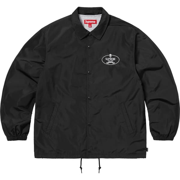 Supreme Crest Coaches Jacket - Black (front)