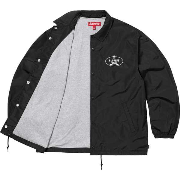 Supreme Crest Coaches Jacket - Black (front)