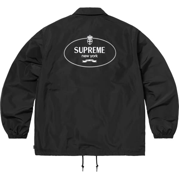 Supreme Crest Coaches Jacket - Black (front)