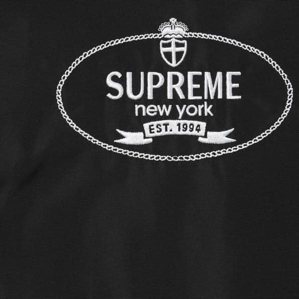 Supreme Crest Coaches Jacket - Black (front)