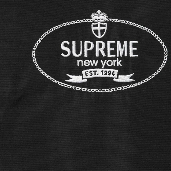 Supreme Crest Coaches Jacket - Black (front)