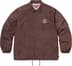 Supreme Crest Coaches Jacket - Brown (front)