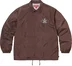 Supreme Crest Coaches Jacket - Brown (front)