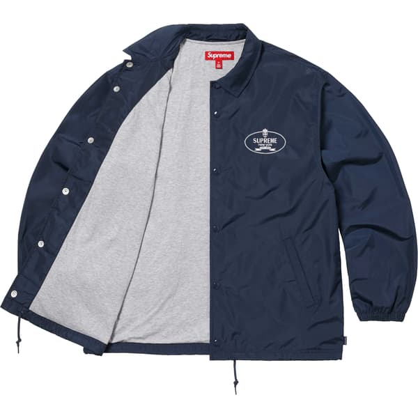 Supreme Crest Coaches Jacket - Navy (front)