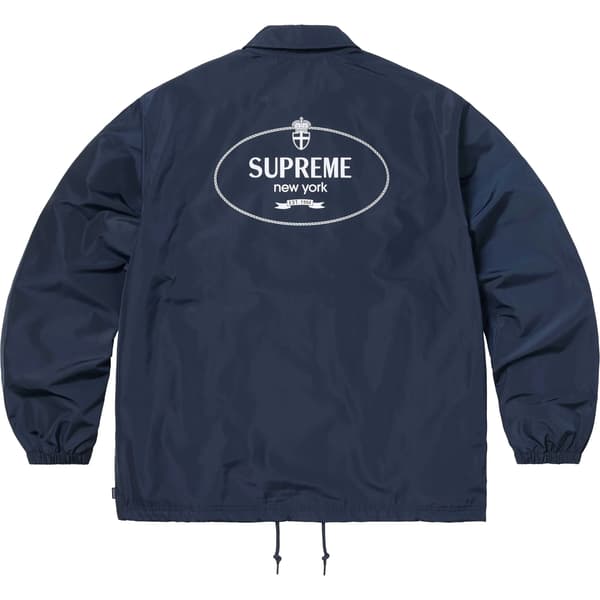 Supreme Crest Coaches Jacket - Navy (front)