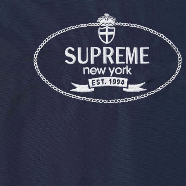 Supreme Crest Coaches Jacket - Navy (front)