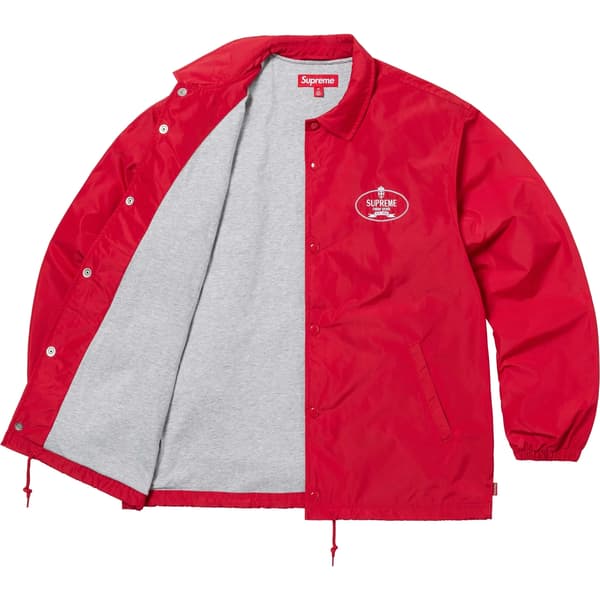 Supreme Crest Coaches Jacket - Red (front)
