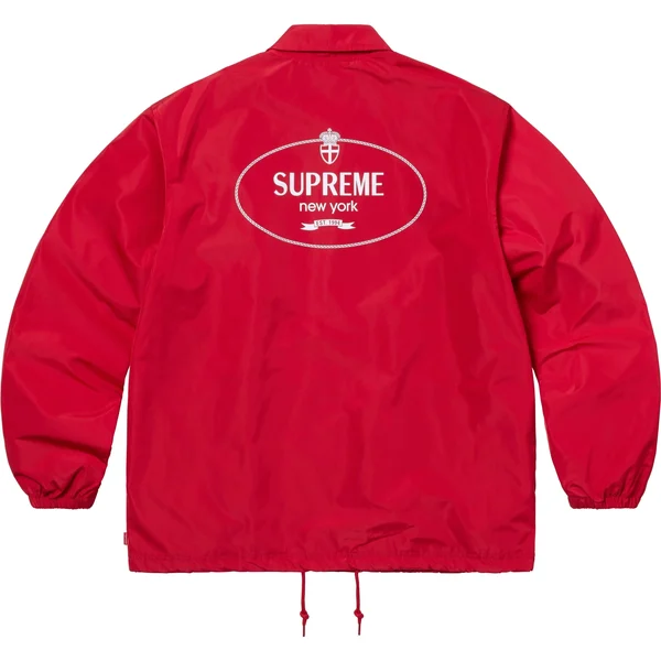 Supreme Crest Coaches Jacket - Red (front)