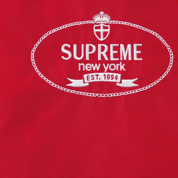 Supreme Crest Coaches Jacket - Red (front)