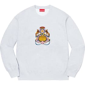 Supreme Crest Crewneck Ash Grey
