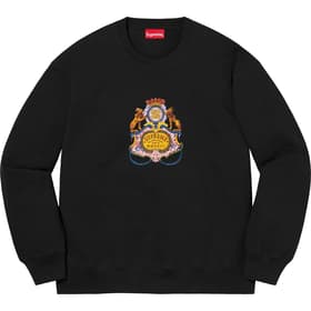 Supreme Crest Crewneck Black
