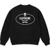 Supreme Crest Crewneck - Black (front)