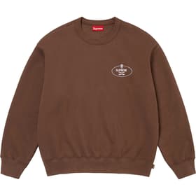 Supreme Crest Crewneck Brown