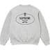 Supreme Crest Crewneck - Heather Grey (front)
