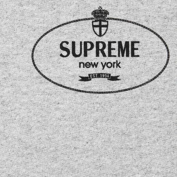 Supreme Crest Crewneck - Heather Grey (front)