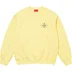Supreme Crest Crewneck - Light Yellow (front)