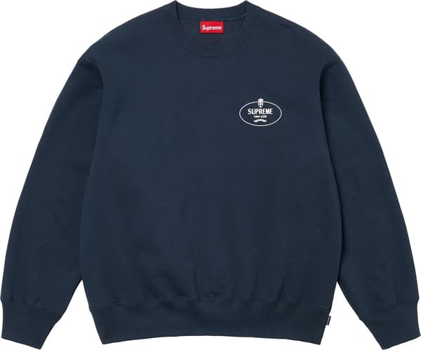 Supreme Crest Crewneck - Navy (front)