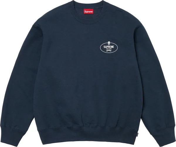 Supreme Crest Crewneck - Navy (front)
