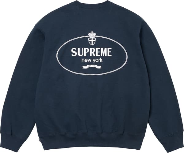Supreme Crest Crewneck - Navy (front)
