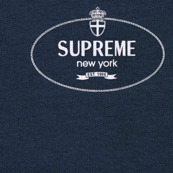 Supreme Crest Crewneck - Navy (front)