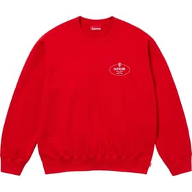 Supreme Crest Crewneck Red