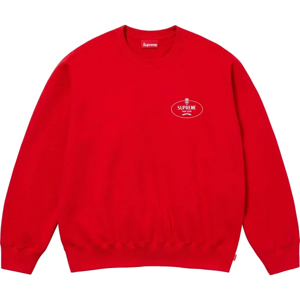 Supreme Crest Crewneck - Red (front)