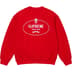 Supreme Crest Crewneck - Red (front)