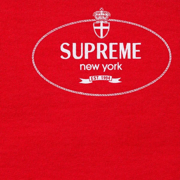 Supreme Crest Crewneck - Red (front)