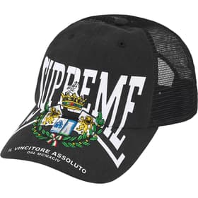 Supreme Crest Mesh Back 6-Panel Black