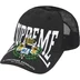 Supreme Crest Mesh Back 6-Panel - Black (front)