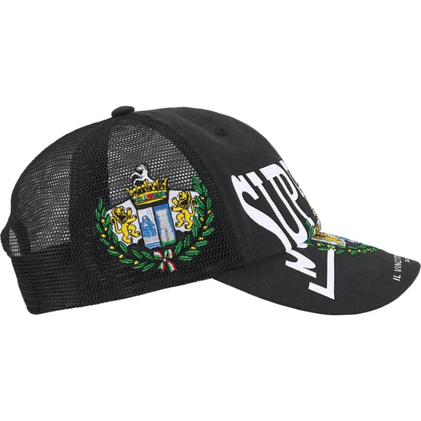Supreme Crest Mesh Back 6-Panel - Black (front)