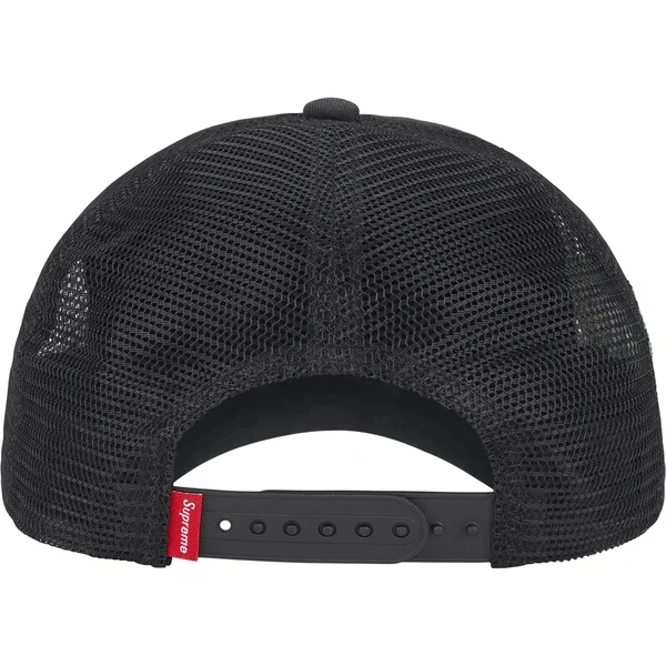 Supreme Crest Mesh Back 6-Panel - Black (front)