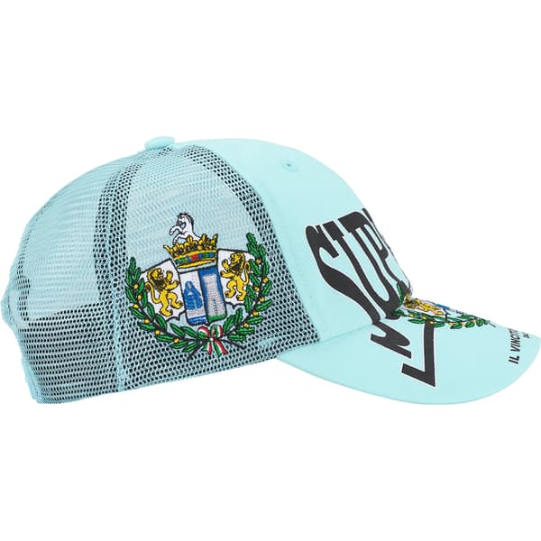 Supreme Crest Mesh Back 6-Panel - Light Blue (front)
