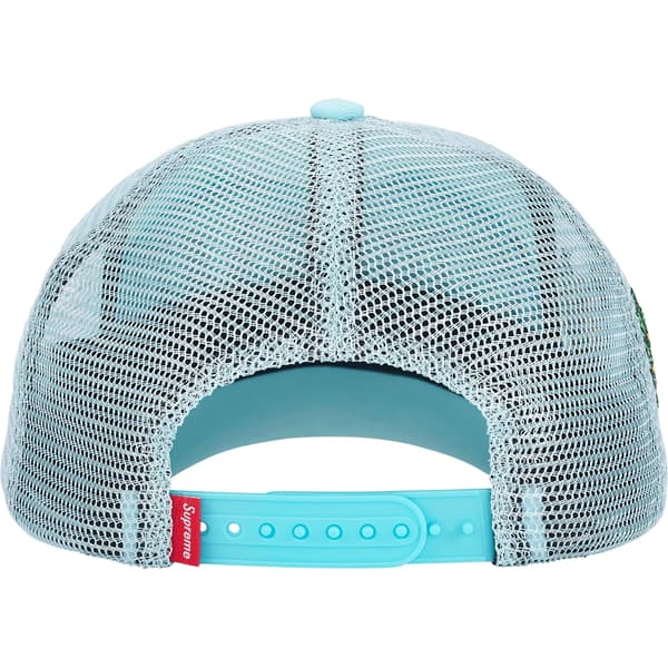 Supreme Crest Mesh Back 6-Panel - Light Blue (front)