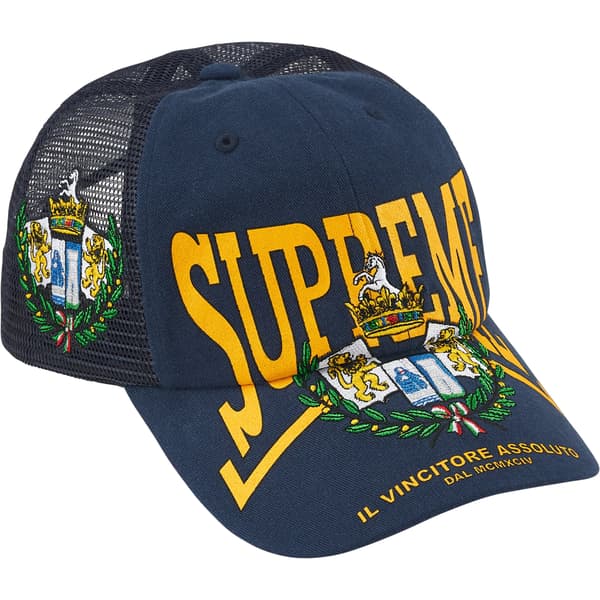 Supreme Crest Mesh Back 6-Panel - Navy (front)