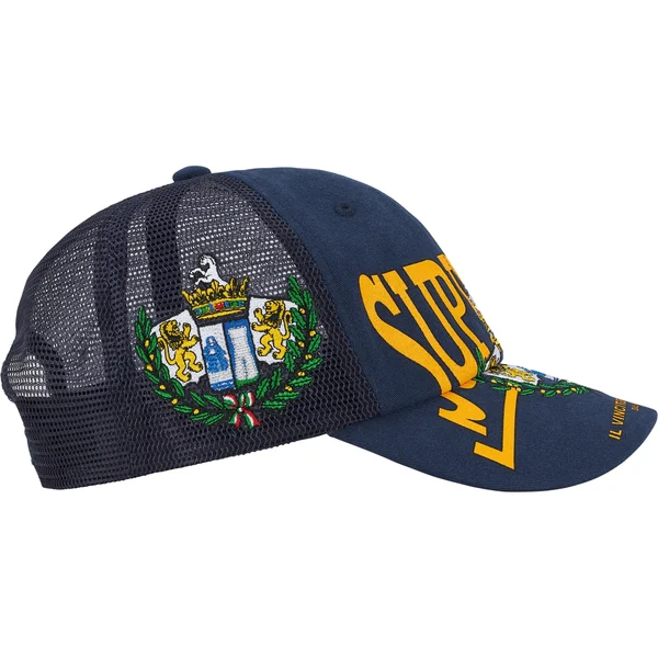 Supreme Crest Mesh Back 6-Panel - Navy (front)